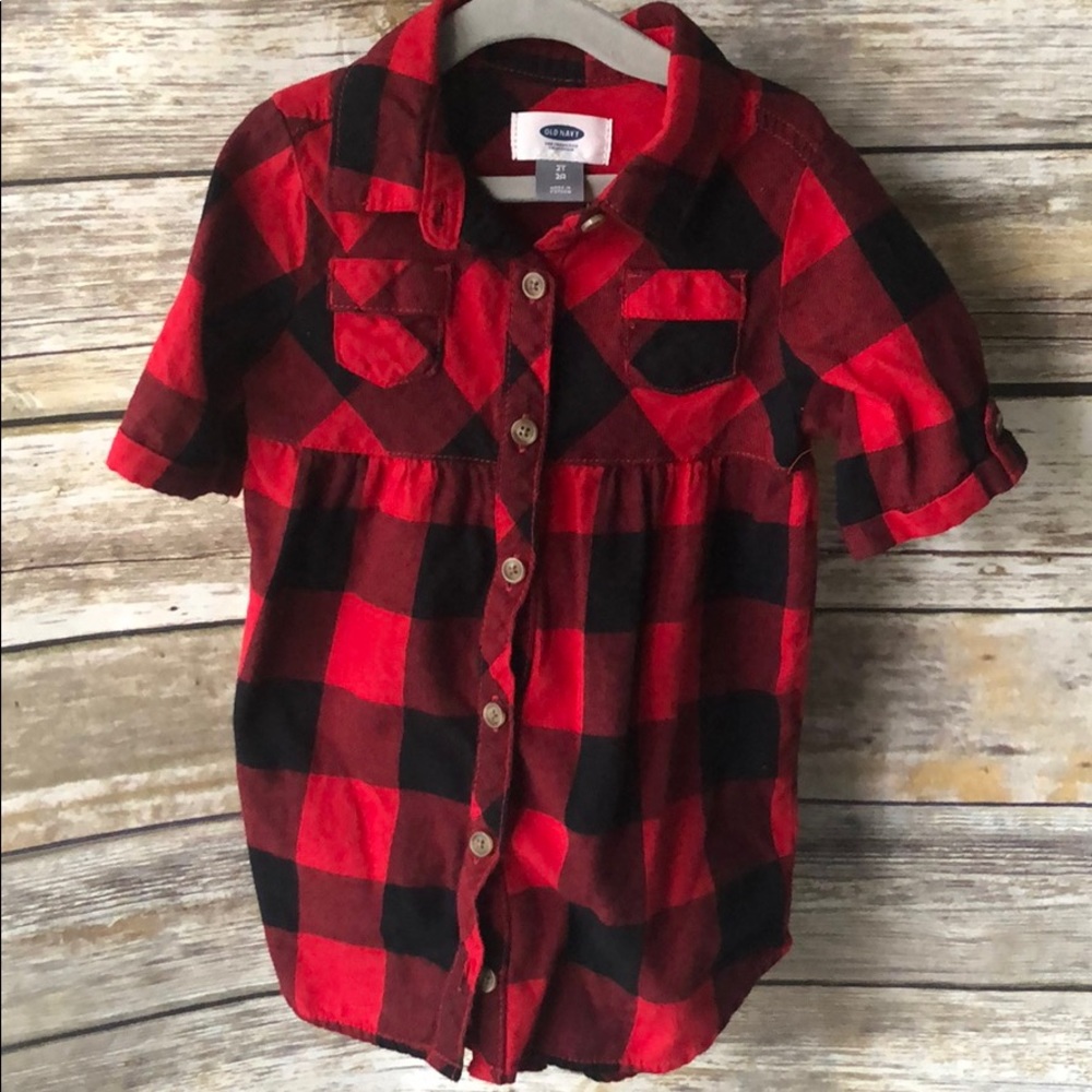 **sold*** Buffalo plaid shirt dress